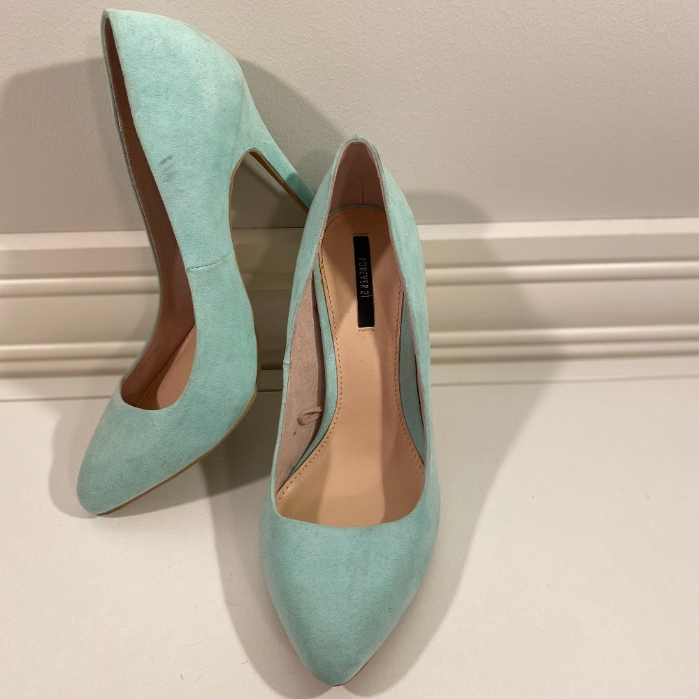 Forever21 Mint Pumps SZ7